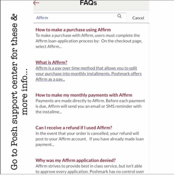 AFFIRM INSTRUCTIONS - Picture 6 of 8